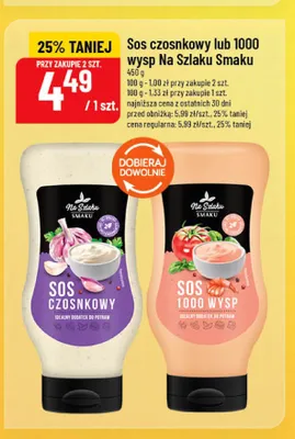 Sos czosnkowy Na Szlaku Smaku promocja w POLOmarket