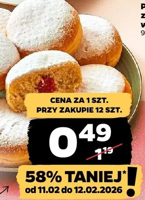 Pączki z nadzieniem różnym promocja w Netto