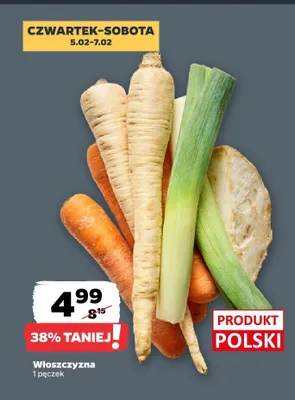 Włoszczyzna 1 pęczek promocja w Netto