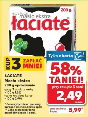 Masło ekstra promocja w Kaufland