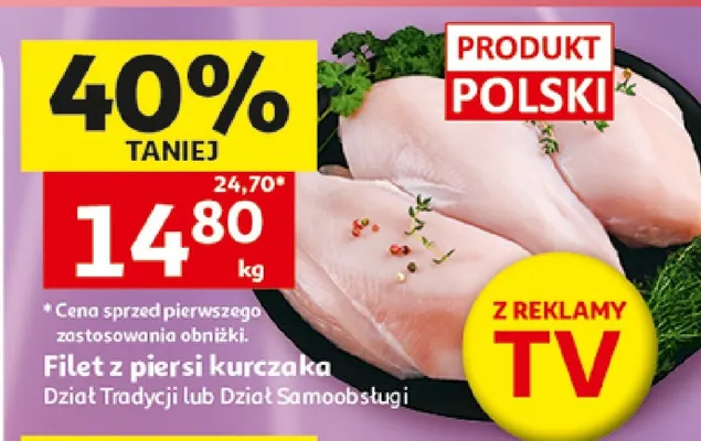 Filet z piersi kurczaka promocja w Auchan