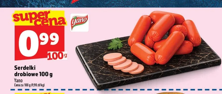 Serdelki drobiowe Yano promocja w TOPAZ