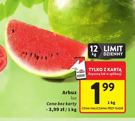 Arbuz promocja w Intermarche