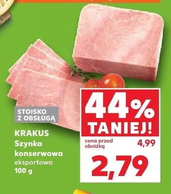 Szynka konserwowa eksportowa Krakus promocja w Kaufland