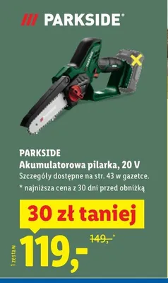 Akumulatorowa pilarka, 20 V promocja w Lidl