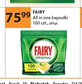 Kapsułki do zmywarki Fairy All in One promocja w Drogerie Laboo