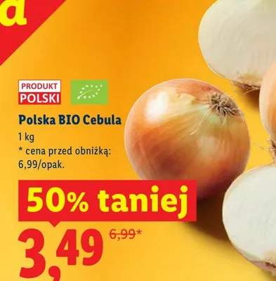 Cebula polska Bio promocja w Lidl