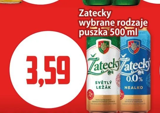 Piwo bezalkoholowe Zatecky promocja w Kupiec