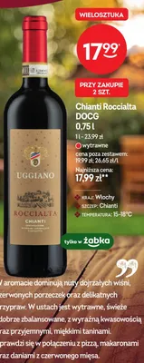 Wino czerwone Chianti Roccialta DOCG wytrawne promocja w Żabka