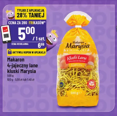 Makaron 4-jajeczny lane kluski Marysia promocja w POLOmarket