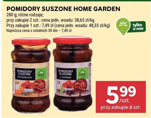 Pomidory suszone promocja w Stokrotka