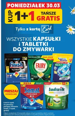 Kapsułki i tabletki do zmywarki tańsze promocja w Kaufland