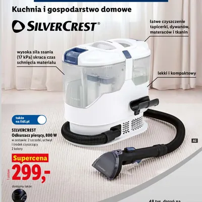 Odkurzacz piorący Silvercrest 800W promocja w Lidl