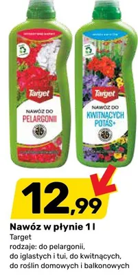 Nawóz w płynie do pelargonii, do iglastych i tui, do kwitnących, do roślin domowych i balkonowych promocja w Bricomarche