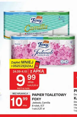 Papier toaletowy Foxy Camilla 8-pak promocja w Chorten