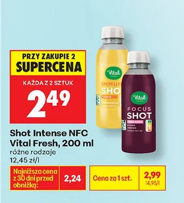 Shot Immune NFC, różne rodzaje promocja w Biedronka