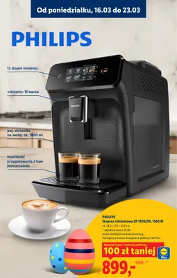 Ekspres ciśnieniowy EP 1200/00, 1500 W promocja w Lidl