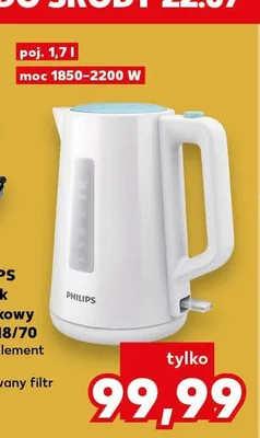 Czajnik plastikowy Philips HD9318/70 promocja w Kaufland