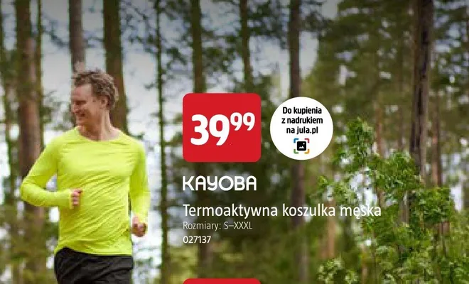 Koszulka termoaktywna męska Kayoba promocja w Jula