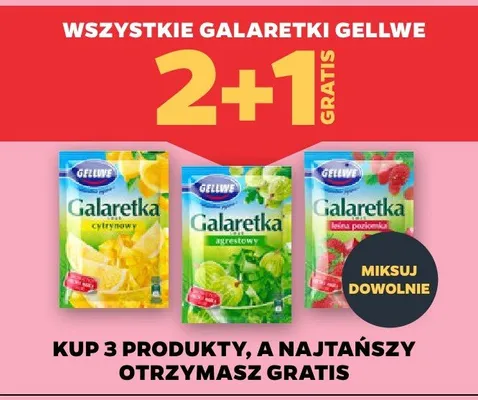 Galaretka cytrynowa Gellwe promocja w Netto