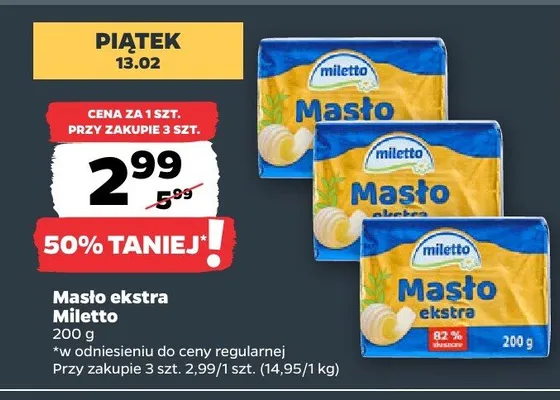 Masło ekstra promocja w Netto