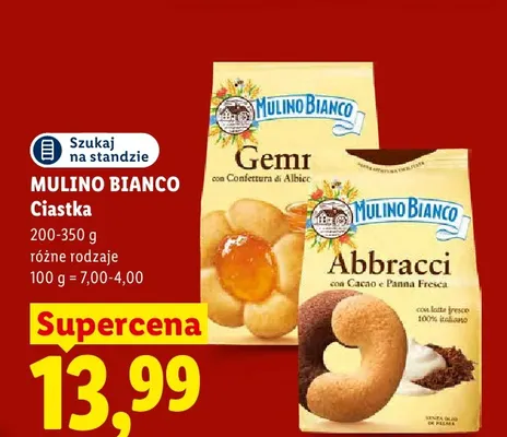 Ciastka Mulino Bianco Gemme promocja w Lidl