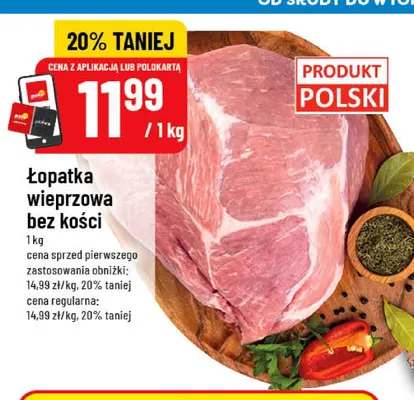 Łopatka wieprzowa bez kości promocja w POLOmarket