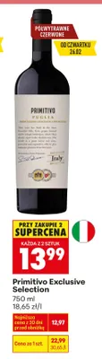 Wino Exclusive Selection Puglia promocja w Biedronka
