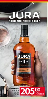 Whisky Jura 18 YO 40% promocja w Selgros