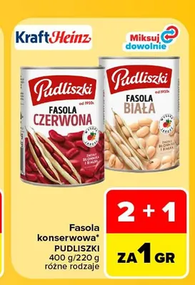 Fasola czerwona konserwowa Pudliszki promocja w Carrefour