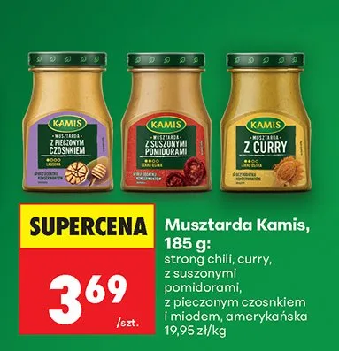 Musztarda Kamis strong chili promocja w Biedronka