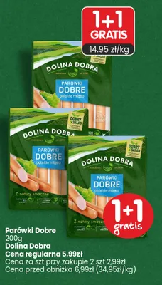 Parówki Dobre Dolina Dobra promocja w Market Point