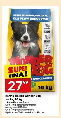 Karma dla psa Wonder Dog sucha z wołowiną promocja w Twój Market