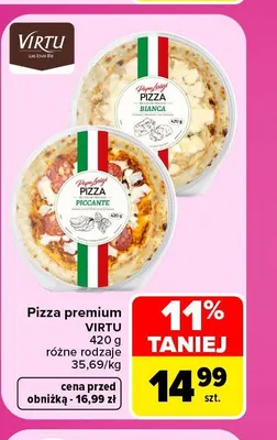 Pizza premium Papa Luigi Bianca Virtu promocja w Carrefour Market