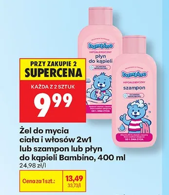Płyn do kąpieli Bambino promocja w Biedronka
