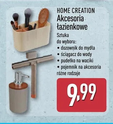 Akcesoria łazienkowe Home Creation promocja w Aldi