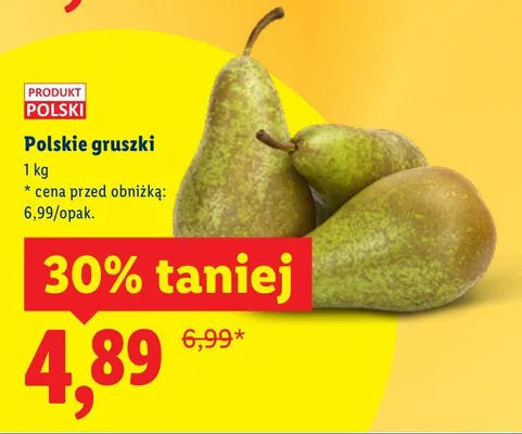 Gruszki promocja w Lidl