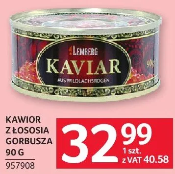 Kawior złotosnej gorbusza promocja w Selgros