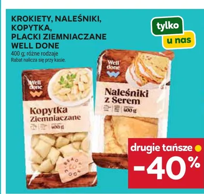 Krokiety, naleśniki, kopytka, placki ziemniaczane Well Done promocja w Stokrotka