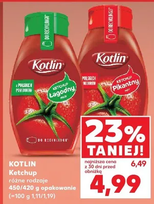 Ketchup różne rodzaje promocja w Kaufland