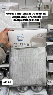 Obrus Pepco Festive 140x240 cm promocja w Pepco