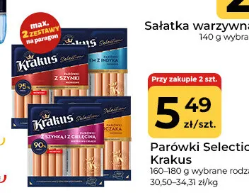 Parówki Selection Krakus promocja w Społem Częstochowa