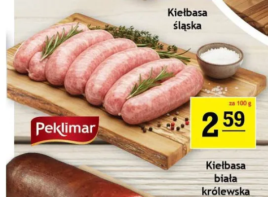 Kiełbasa biała królewska Peklimar promocja w Gram Market