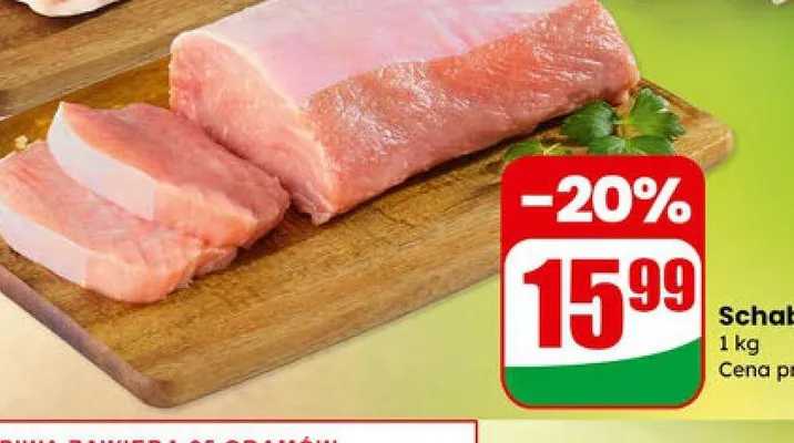 Schab bez kości  promocja w Dino
