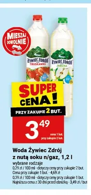 Woda Żywiec Zdrój z nutą soku n/gaz 1,2l promocja w Twój Market