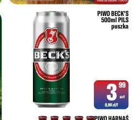 Piwo Beck's Pils promocja w Tomi Markt