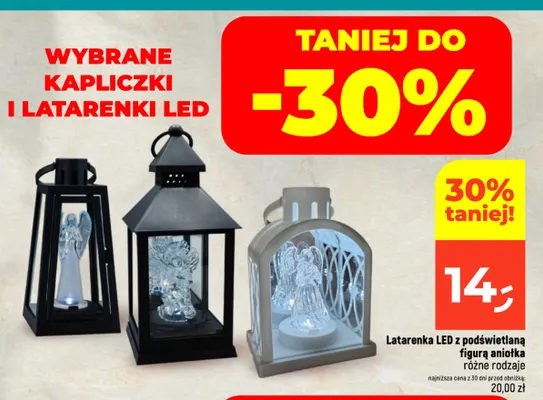 Latarenka LED z podświetlaną figurą aniołka promocja w Dealz