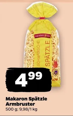 Makaron Spätzle 500 g promocja w Netto