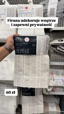 Firany na taśmie Pepco Home Selected promocja w Pepco