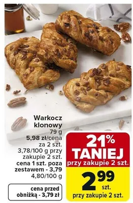 Warkocz klonowy 79g promocja w Carrefour Market